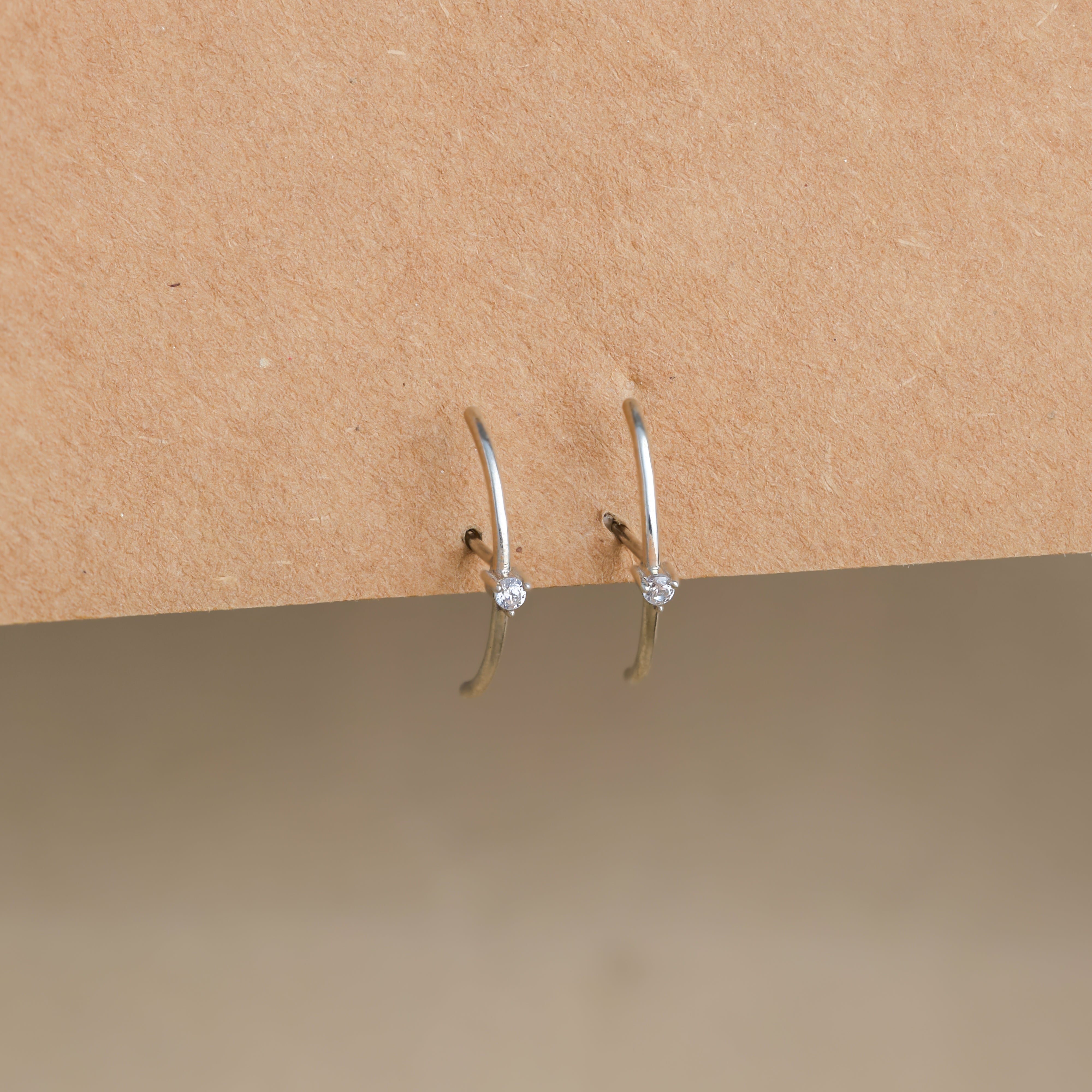 S 925 Diamond Stud Earrings For Women/Girls